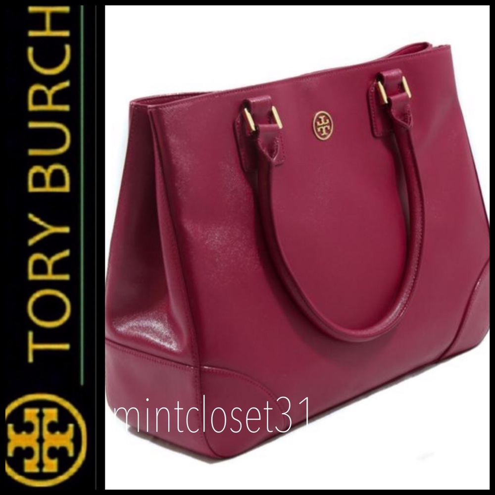 Tory Burch Leather Tote Bag - Picture 2 of 8